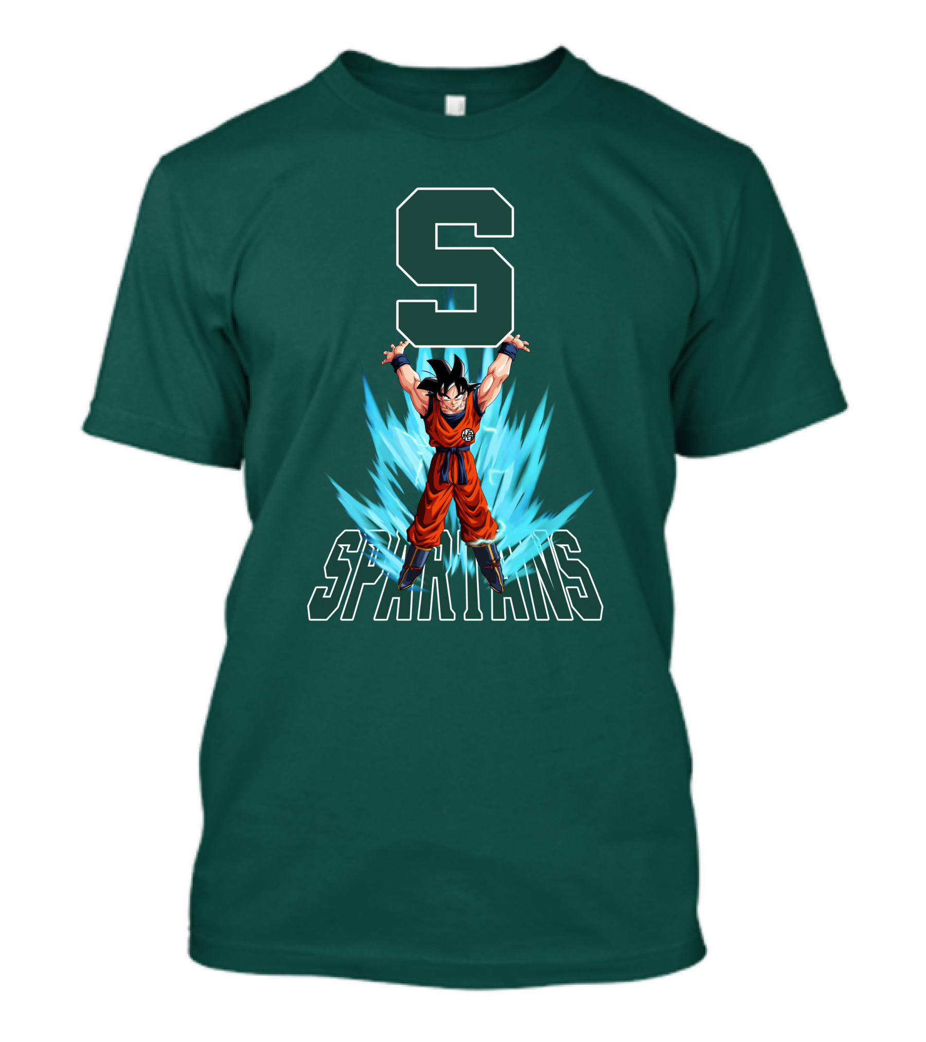Michigan State Spartans Super Saiyan Goku Energy Burst T-Shirt
