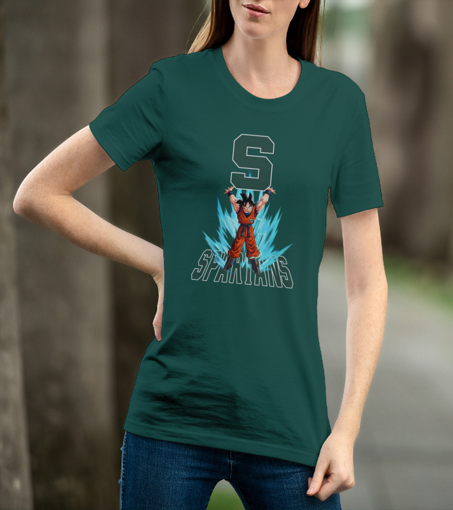Michigan State Spartans Super Saiyan Goku Energy Burst T-Shirt