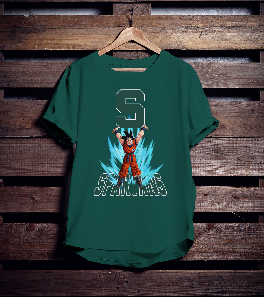 Michigan State Spartans Super Saiyan Goku Energy Burst T-Shirt