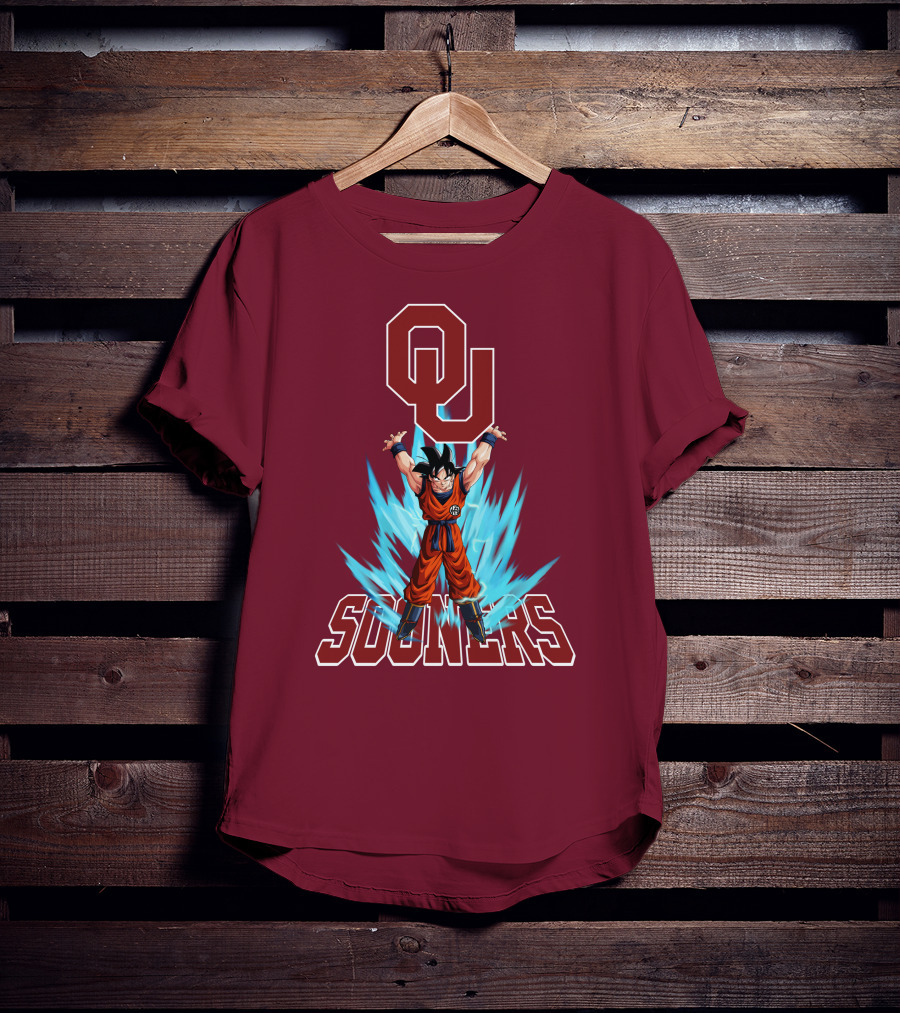Oklahoma Sooners Ou Songoku Super Saiyan Energy Burst T-Shirt