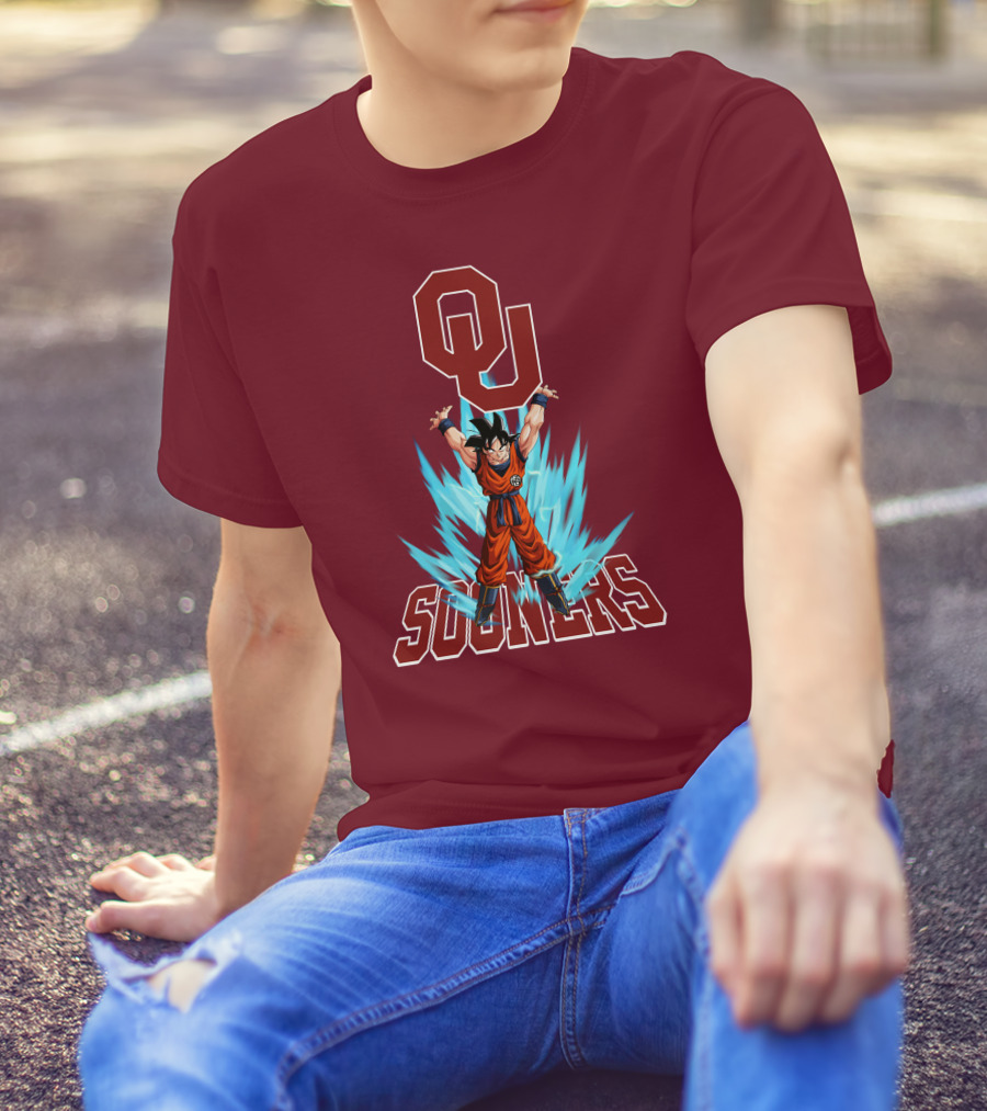 Oklahoma Sooners Ou Songoku Super Saiyan Energy Burst T-Shirt