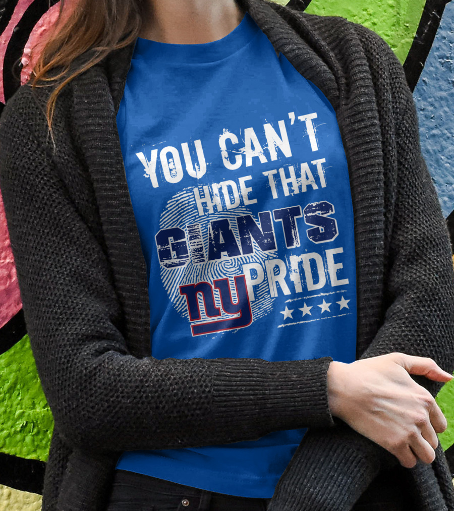 You Can't Hide That New York Giants Pride Ny Logo Stars T-Shirt