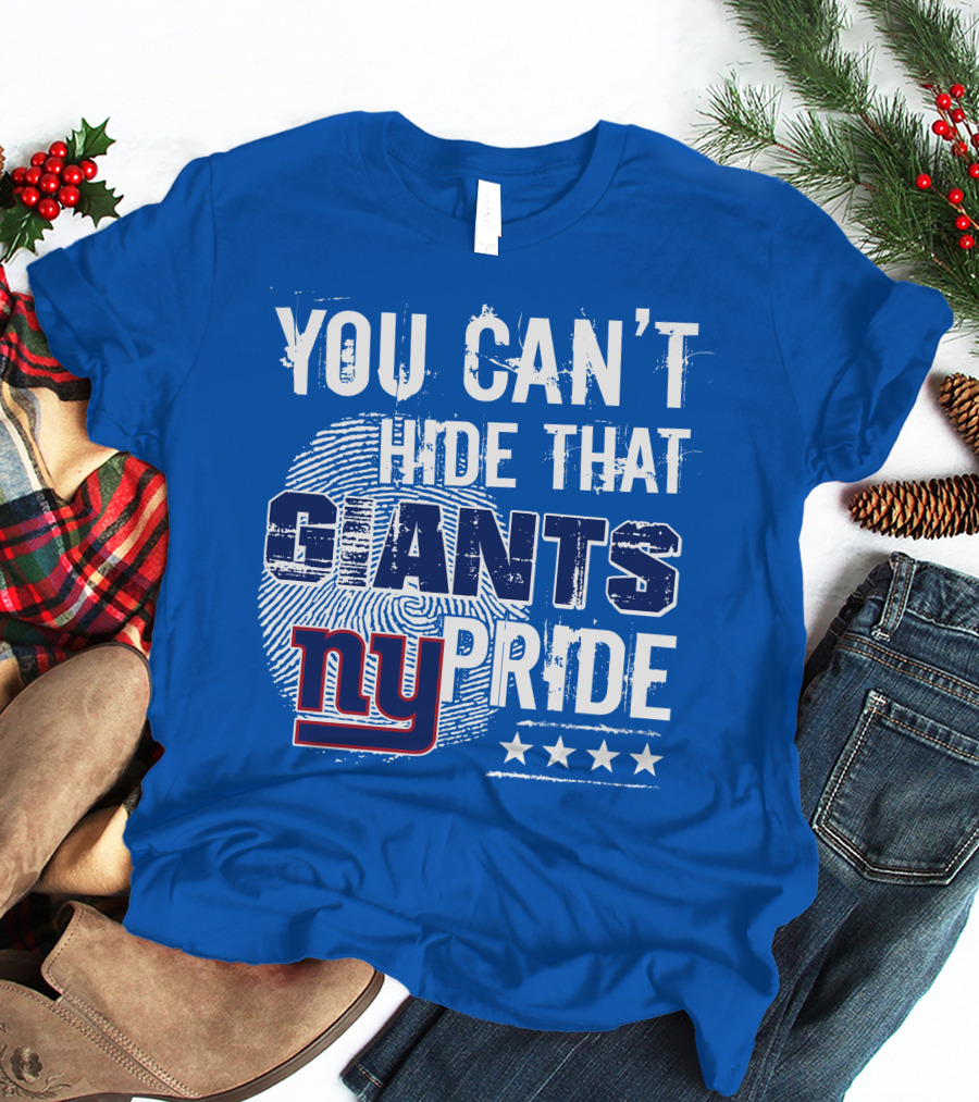 You Can't Hide That New York Giants Pride Ny Logo Stars T-Shirt