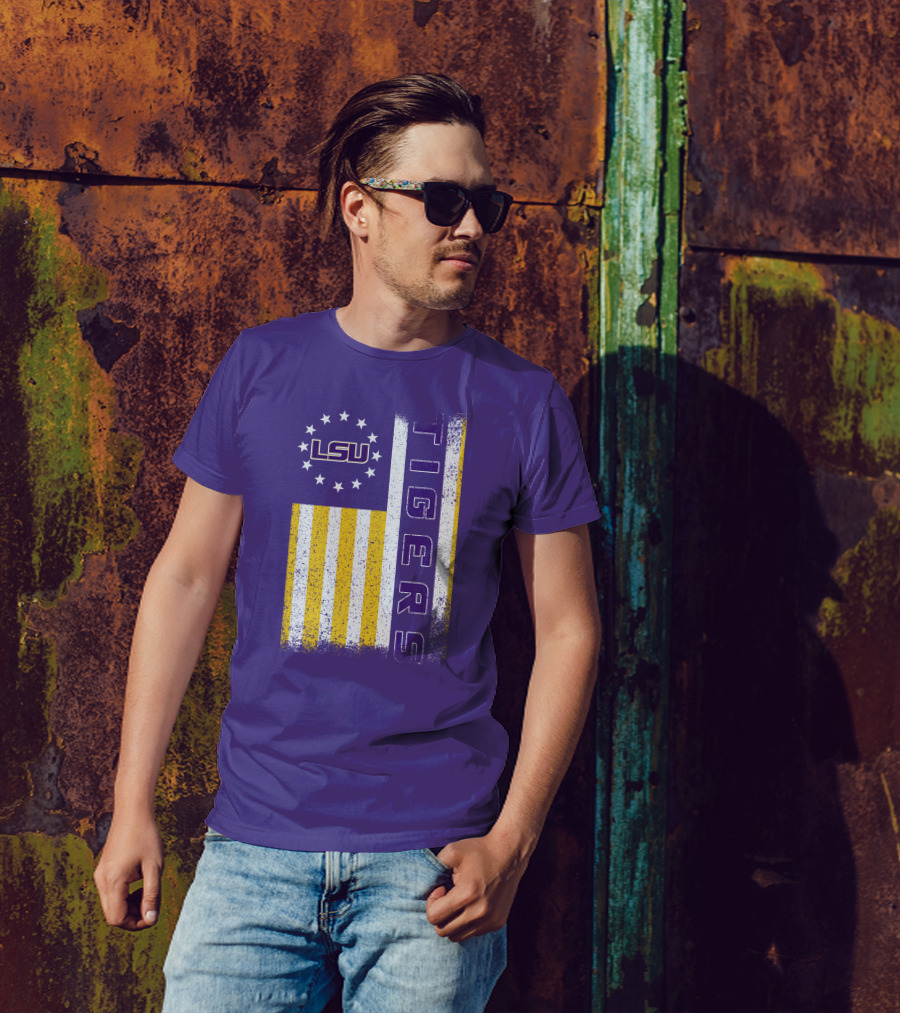 Lsu Tigers Stars And Stripes T-Shirt