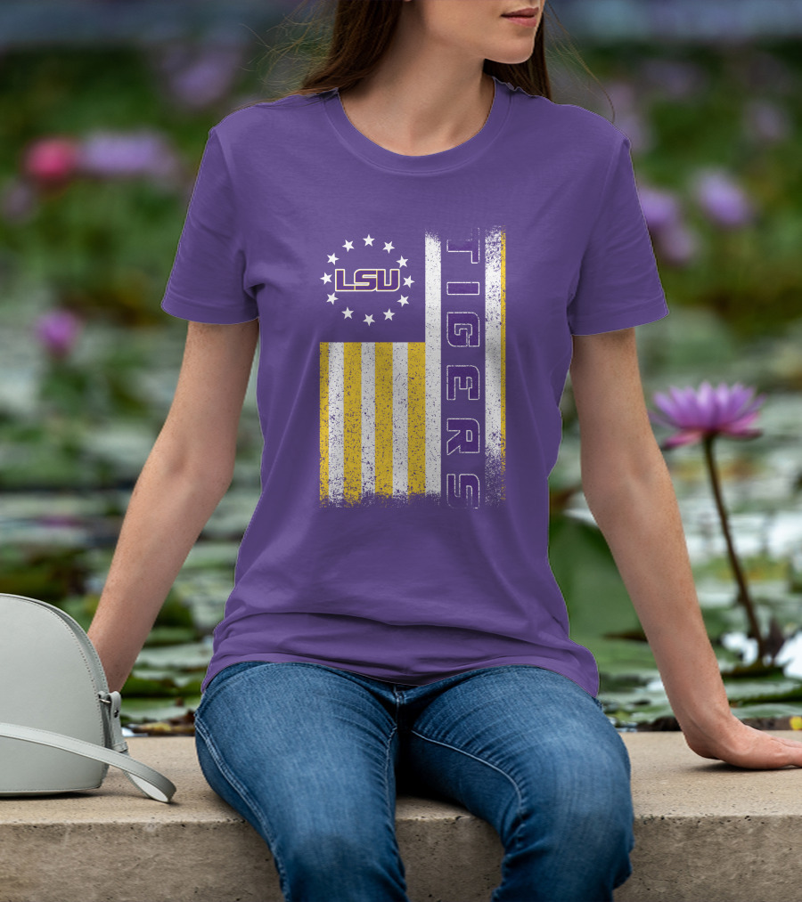 Lsu Tigers Stars And Stripes T-Shirt