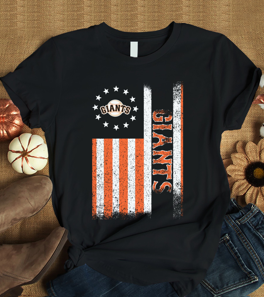 San Francisco Giants American Flag Themed Giants Stars And Stripes T-Shirt