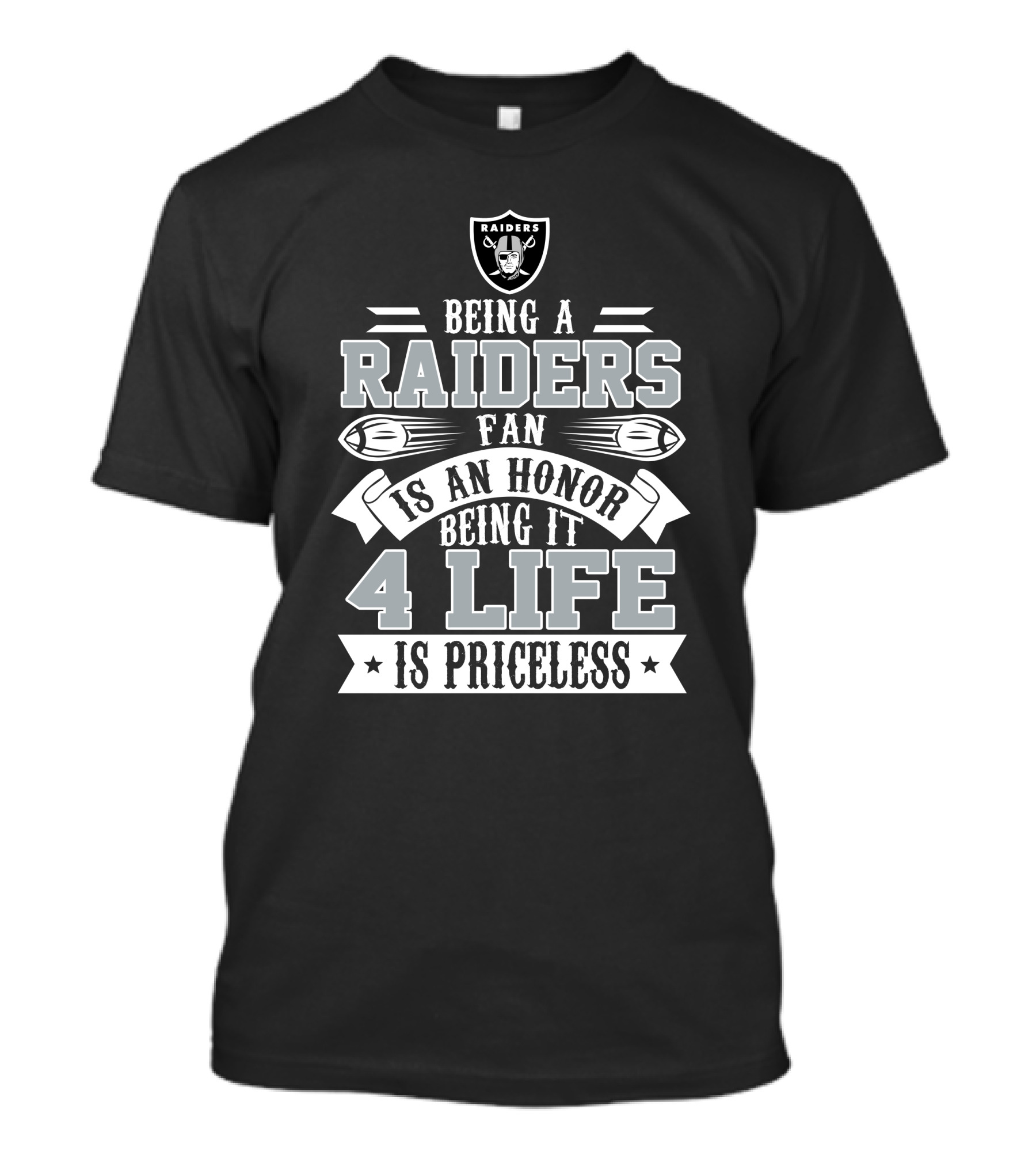 Las Vegas Raiders Fan Honor 4 Life Is Priceless T-Shirt