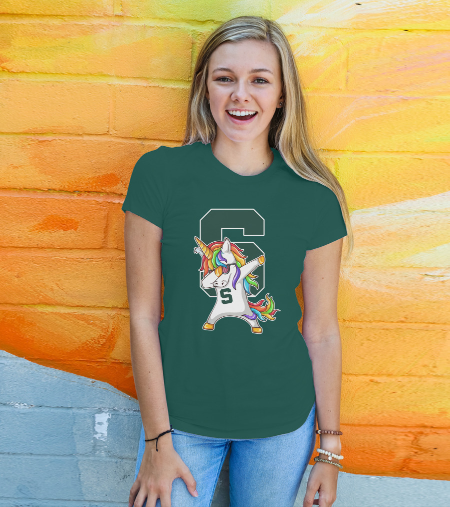 Michigan State Spartans Unicorn Dabbing S T-Shirt