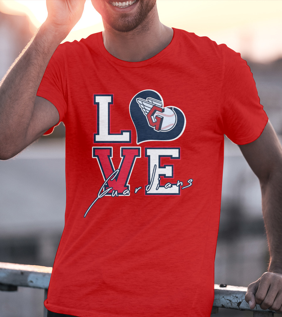 LOVE Guardians Baseball Heart T-Shirt