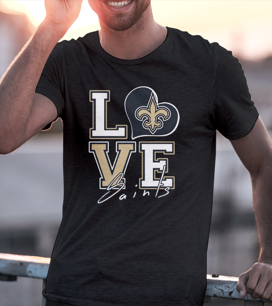 LOVE Saints New Orleans Fleur-de-Lis T-Shirt