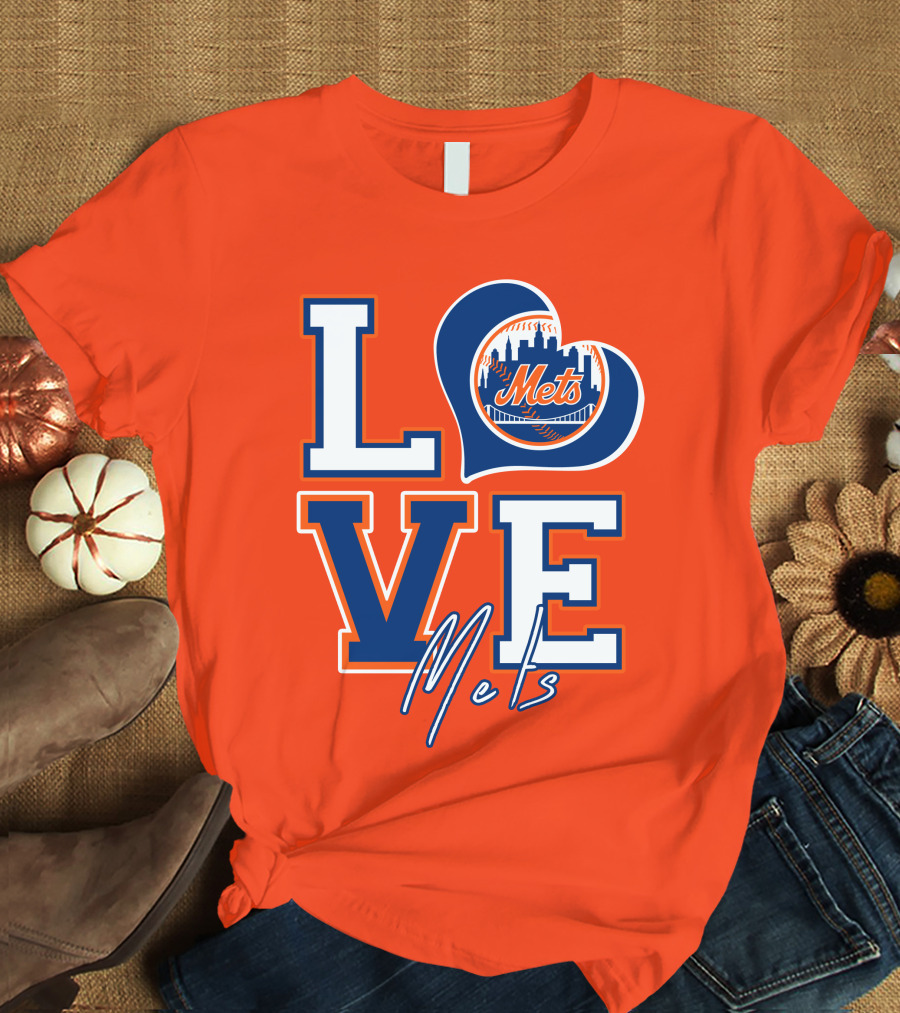 LOVE Mets New York Skyline T-Shirt