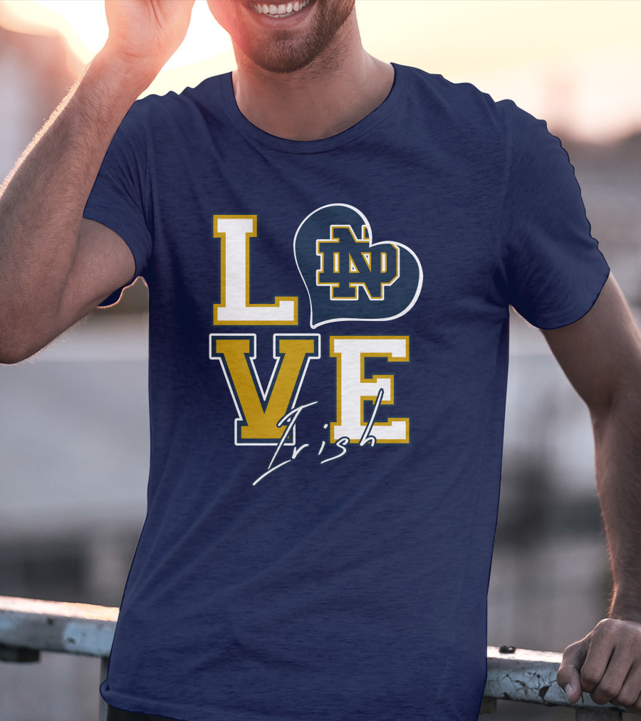 LOVE Notre Dame Irish ND T-Shirt