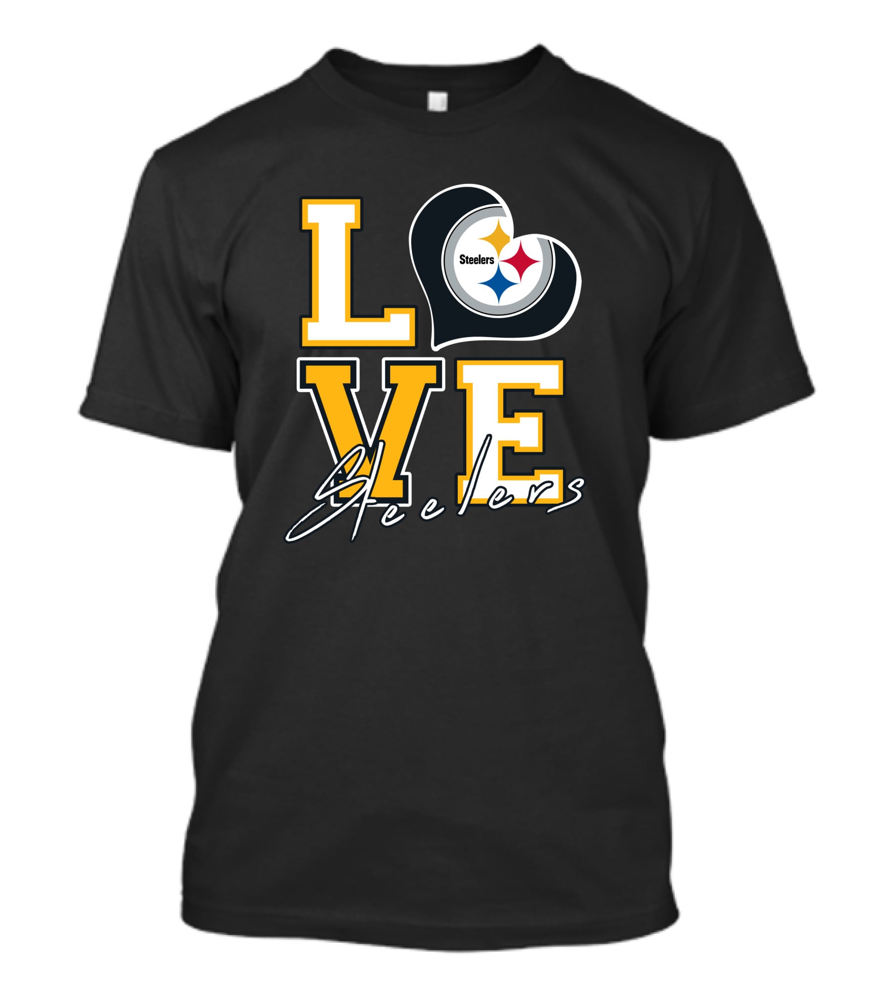 Steelers Love Pittsburgh Steelers Heart T-Shirt