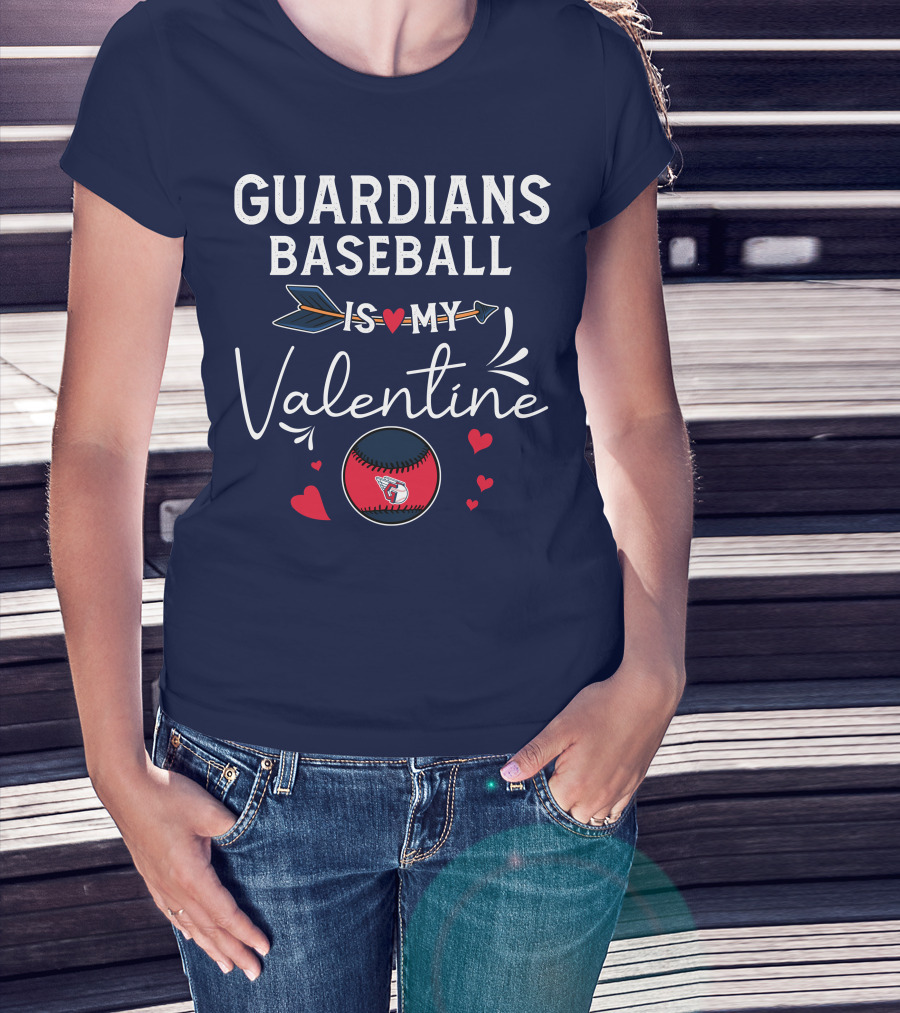 Guardians Baseball Is My Valentine T-Shirt