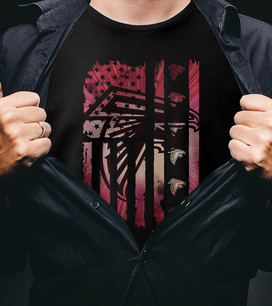 Atlanta Falcons Stars And Stripes T-Shirt