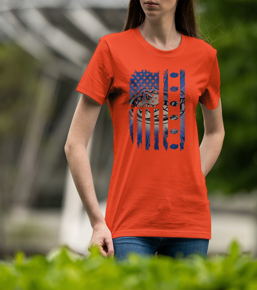 Florida Gators American Flag Stars Stripes T-Shirt