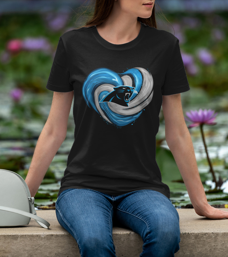 Carolina Panthers Heart Tornado T-Shirt