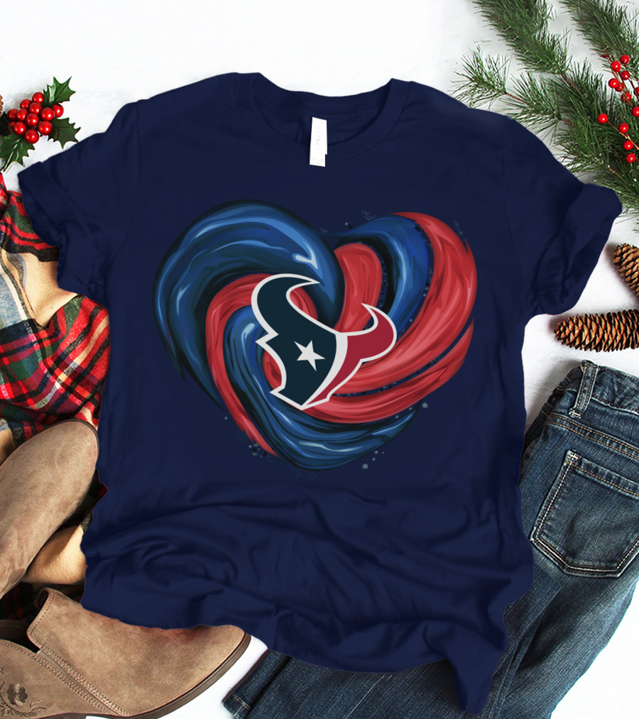 Houston Texans Tornado Heart T-Shirt