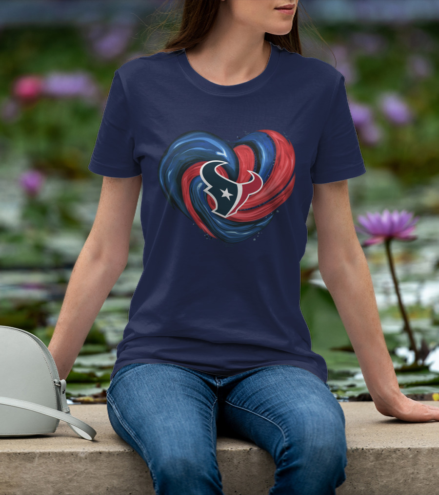 Houston Texans Tornado Heart T-Shirt