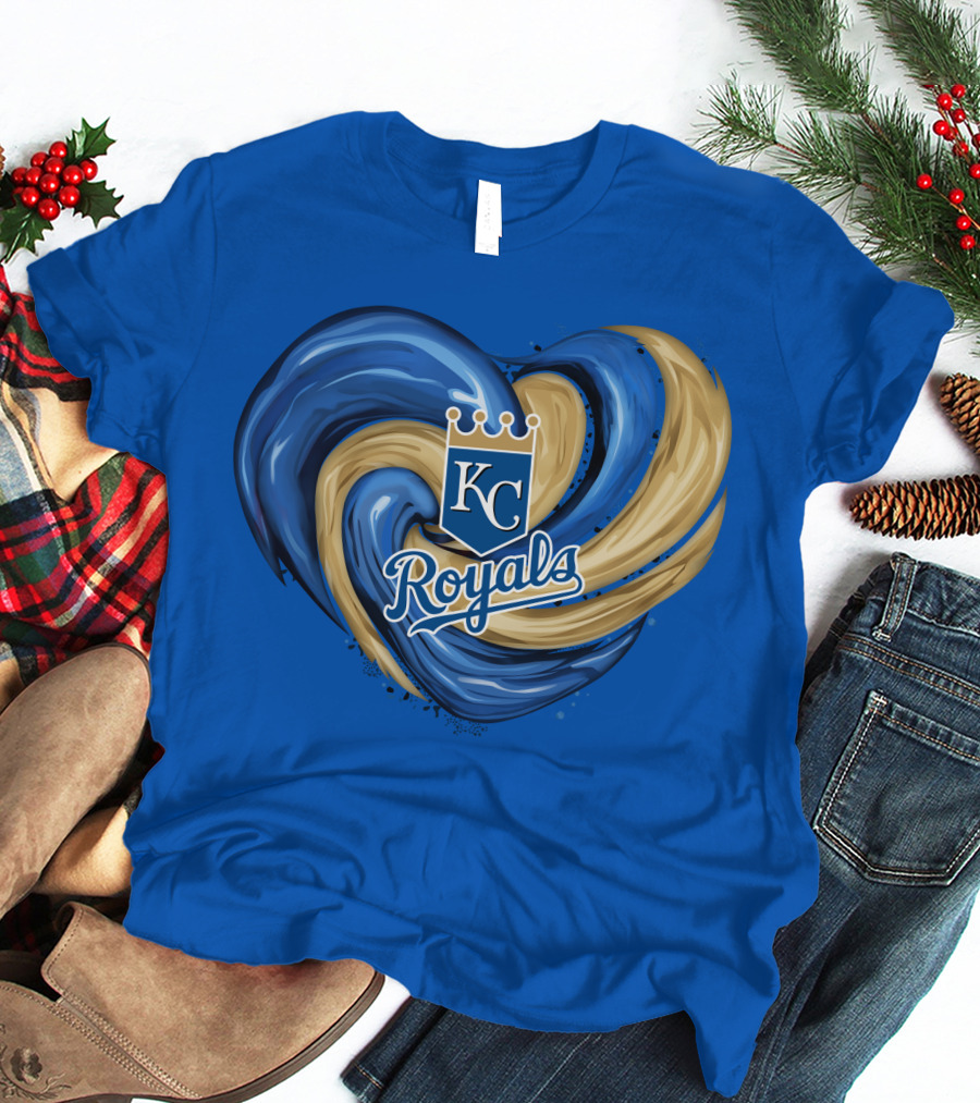 KC Royals Tornado Heart Royals Crest T-Shirt