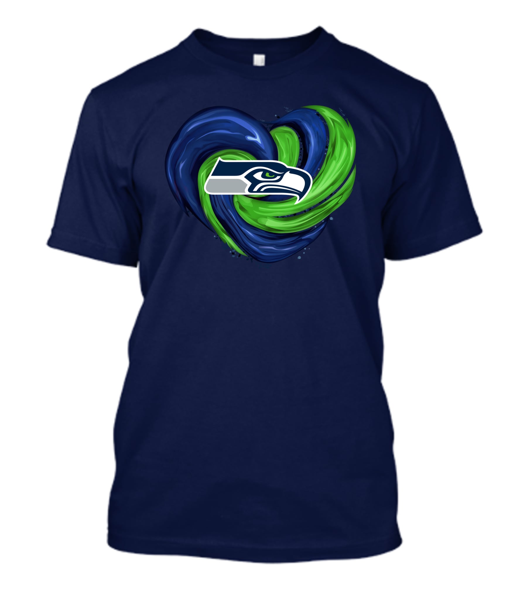 Seattle Seahawks Heart Logo Tornado T-Shirt