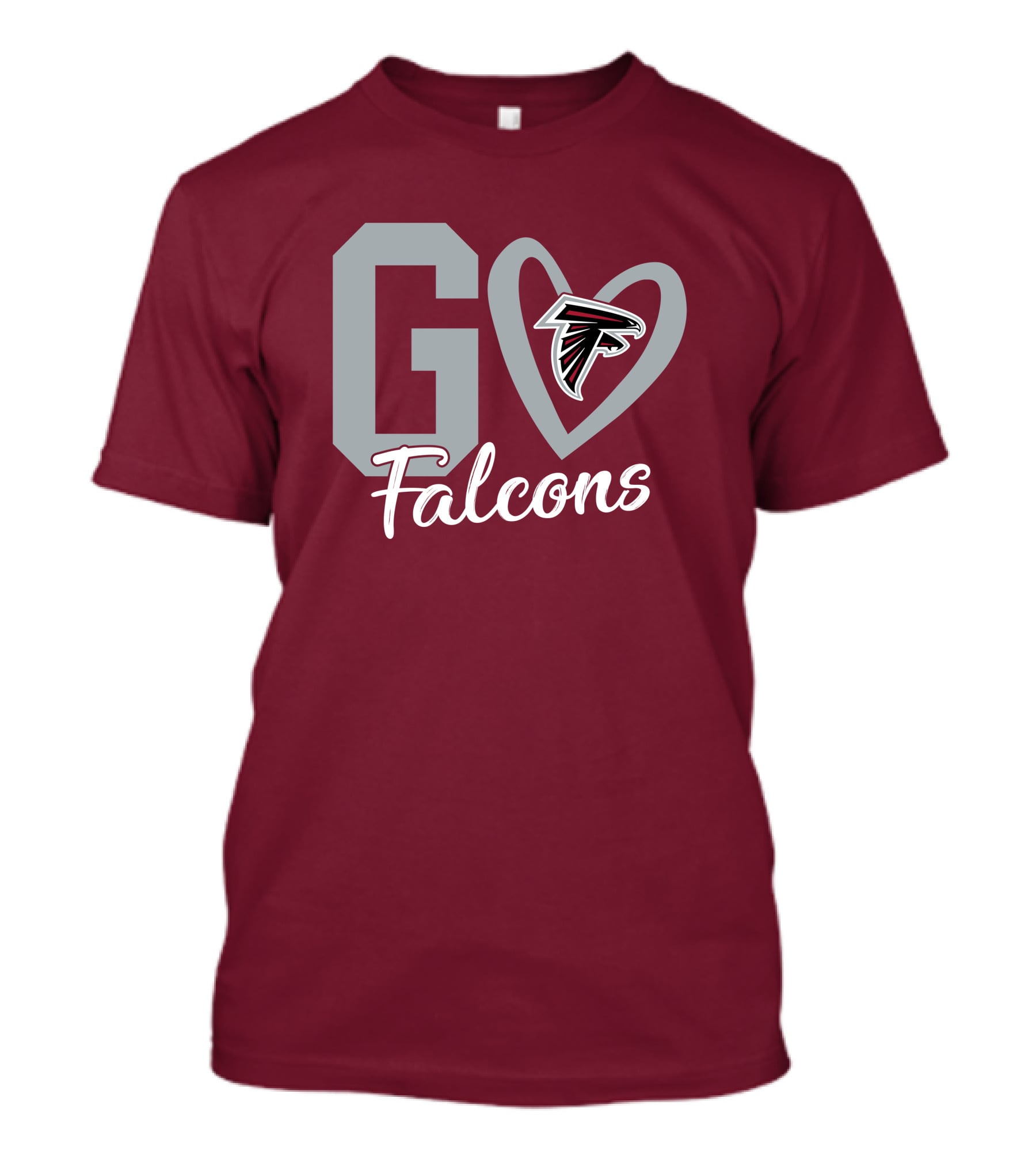 Go Falcons Heart T-Shirt