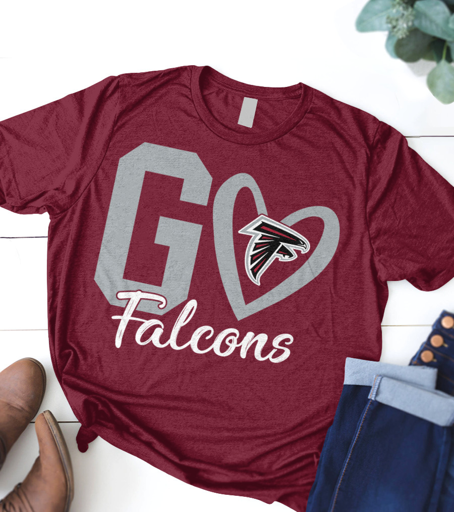 Go Falcons Heart T-Shirt