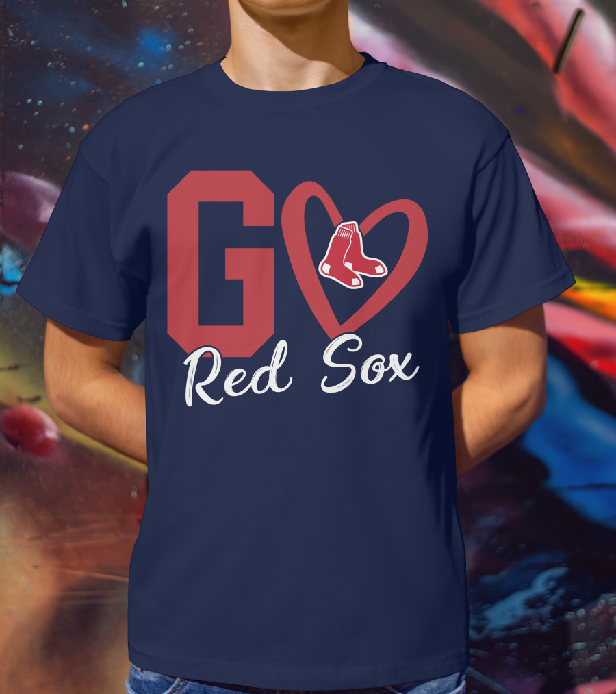 Go Red Sox Heart Socks T-Shirt
