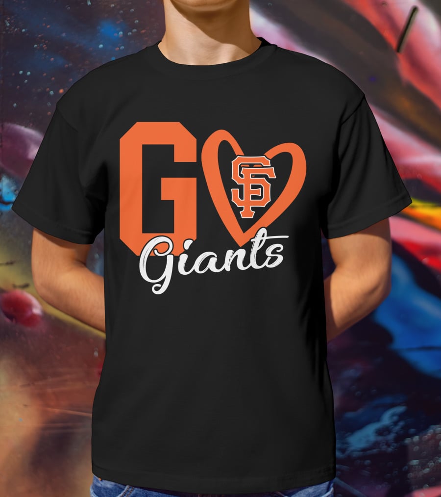 Go Giants SF Heart T-Shirt