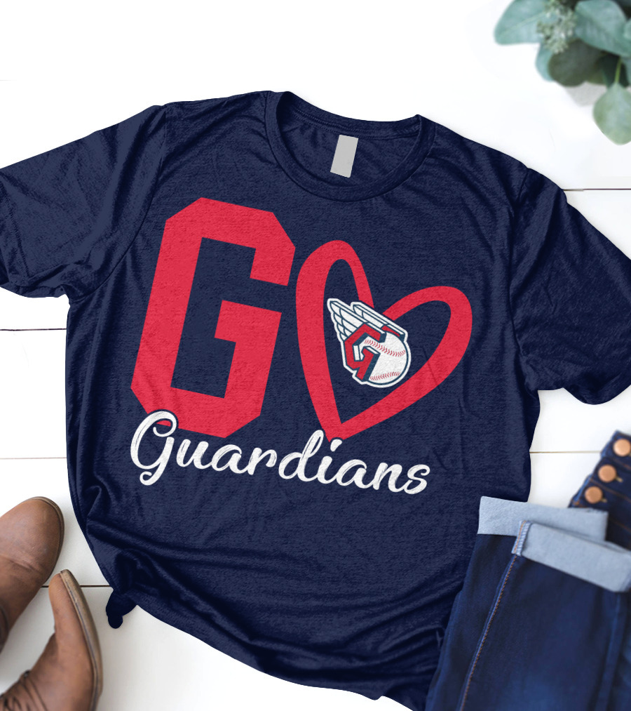 Go Guardians Baseball Heart Winged T-Shirt