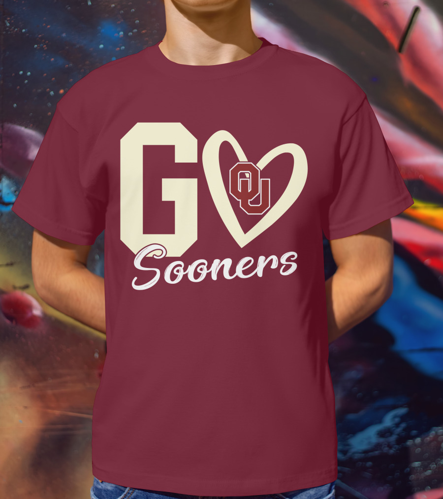 Go Sooners OU Heart T-Shirt