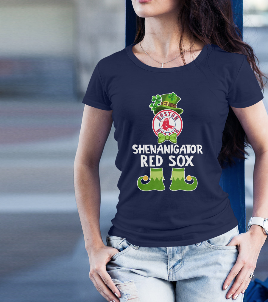 Boston Red Sox Shenanigator Leprechaun St. Patrick's Day T-Shirt