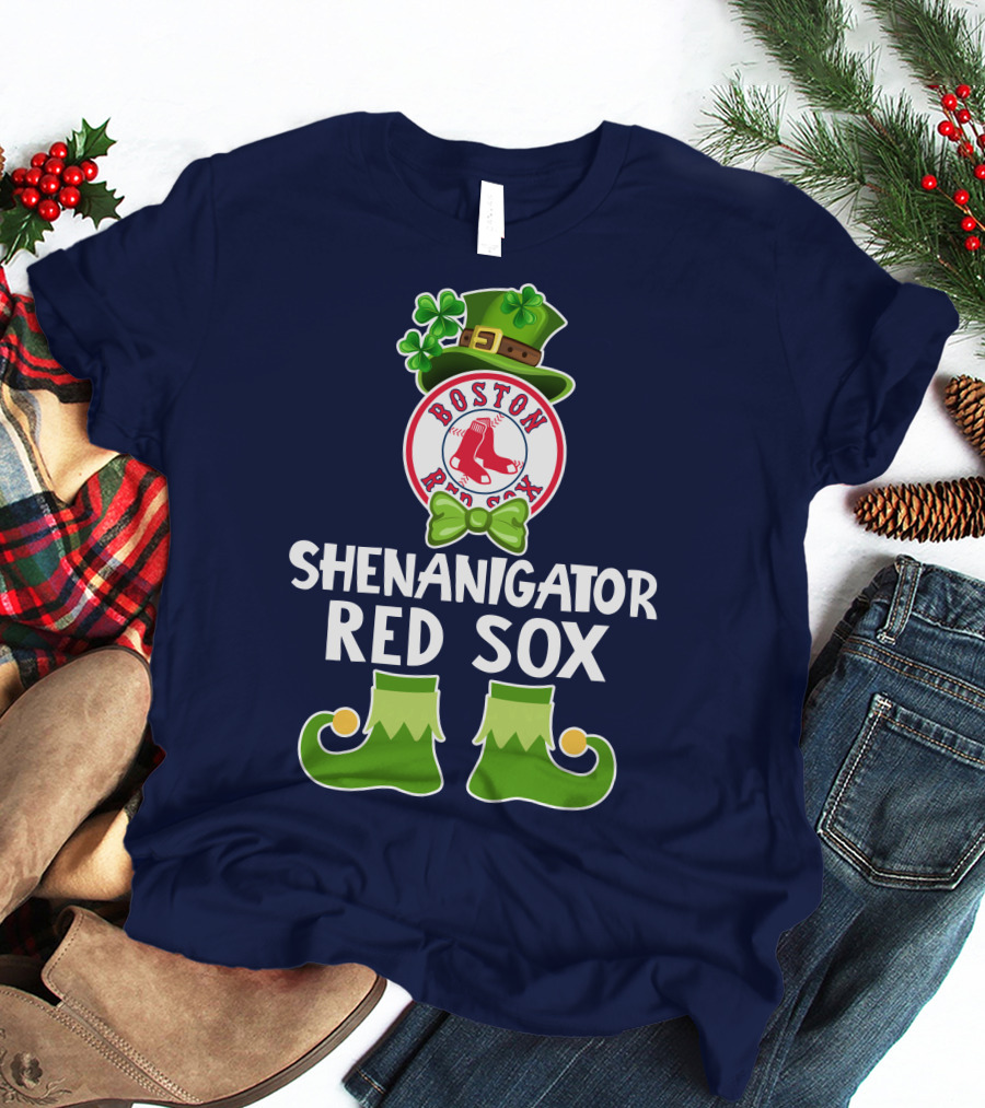 Boston Red Sox Shenanigator Leprechaun St. Patrick's Day T-Shirt