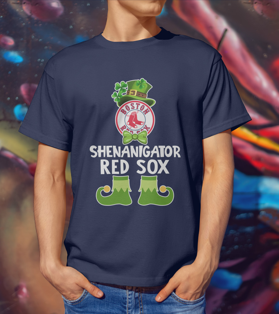 Boston Red Sox Shenanigator Leprechaun St. Patrick's Day T-Shirt