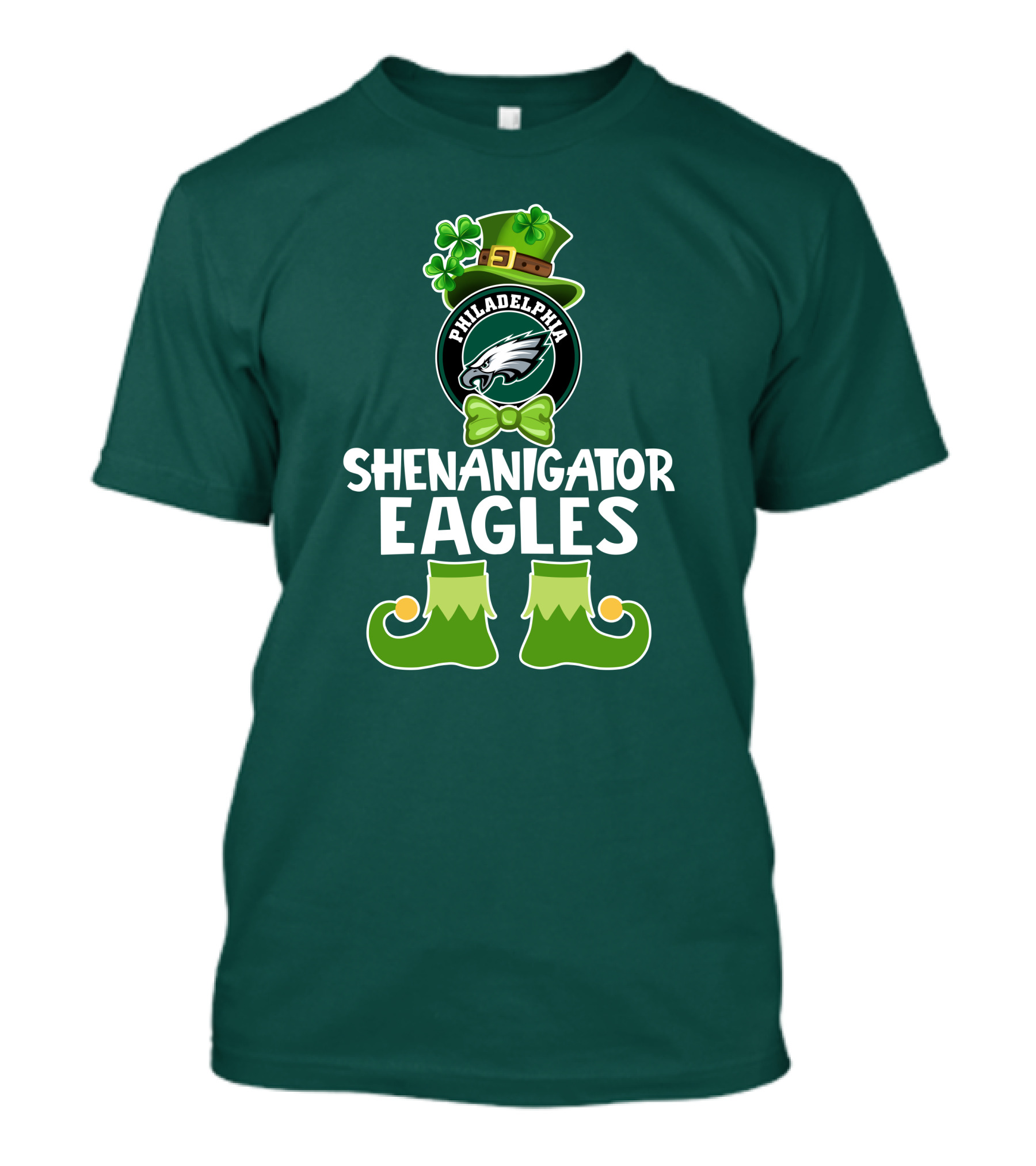 Philadelphia Eagles Shenanigator St. Patrick's Day Funny Leprechaun T-Shirt