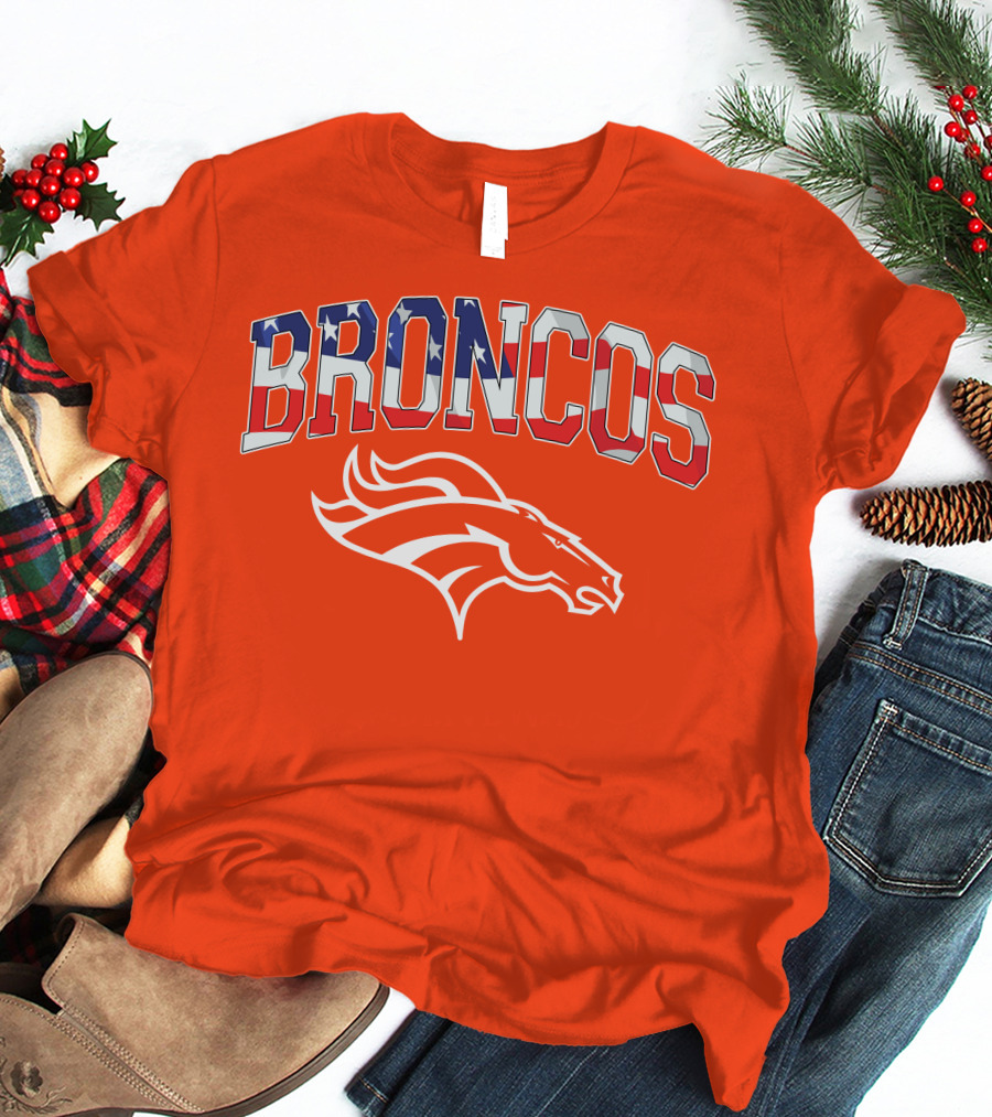 Denver Broncos American Flag T-Shirt