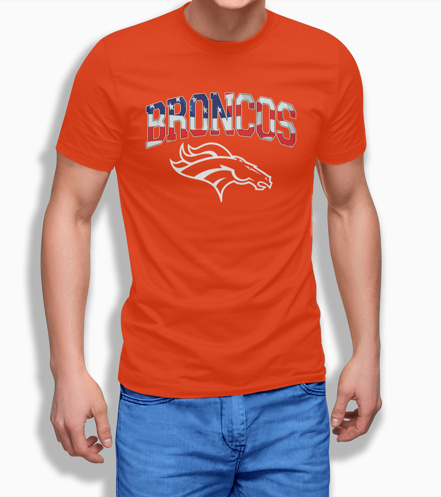 Denver Broncos American Flag T-Shirt