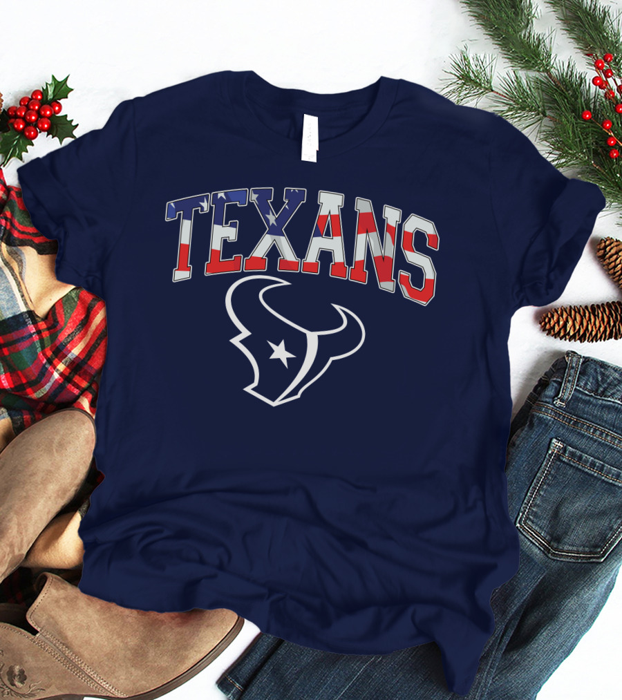Texans American Flag T-Shirt