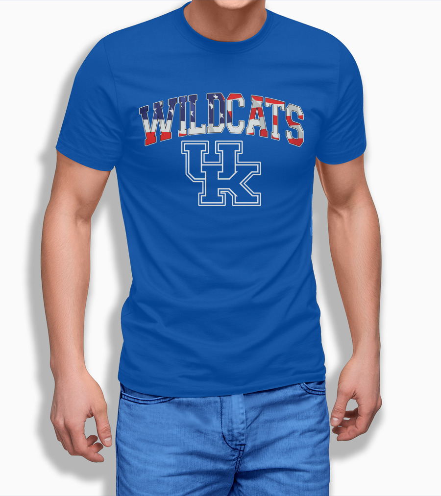 WILDCATS UK American Flag T-Shirt