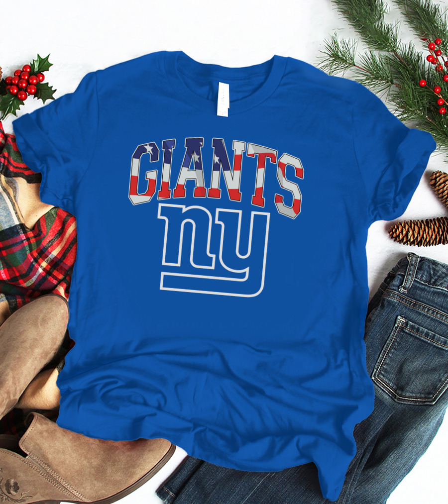 New York Giants American Flag NY T-Shirt