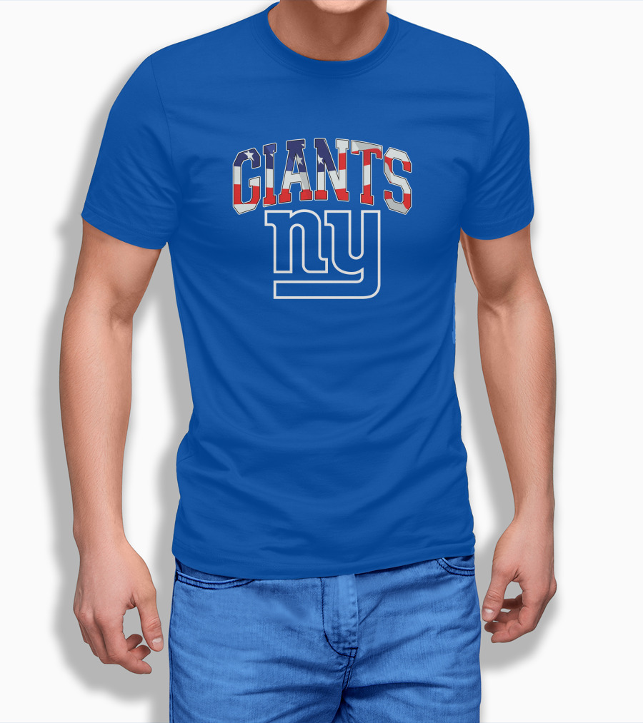 New York Giants American Flag NY T-Shirt
