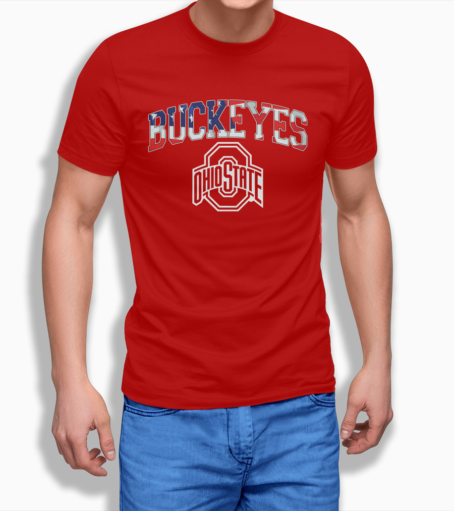 Ohio State Buckeyes American Flag Buckeyes Ohio State T-Shirt