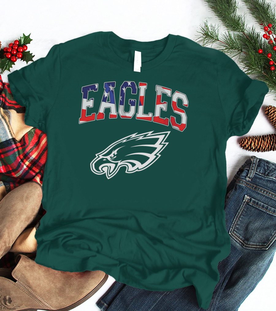 Eagles American Flag Philadelphia T-Shirt