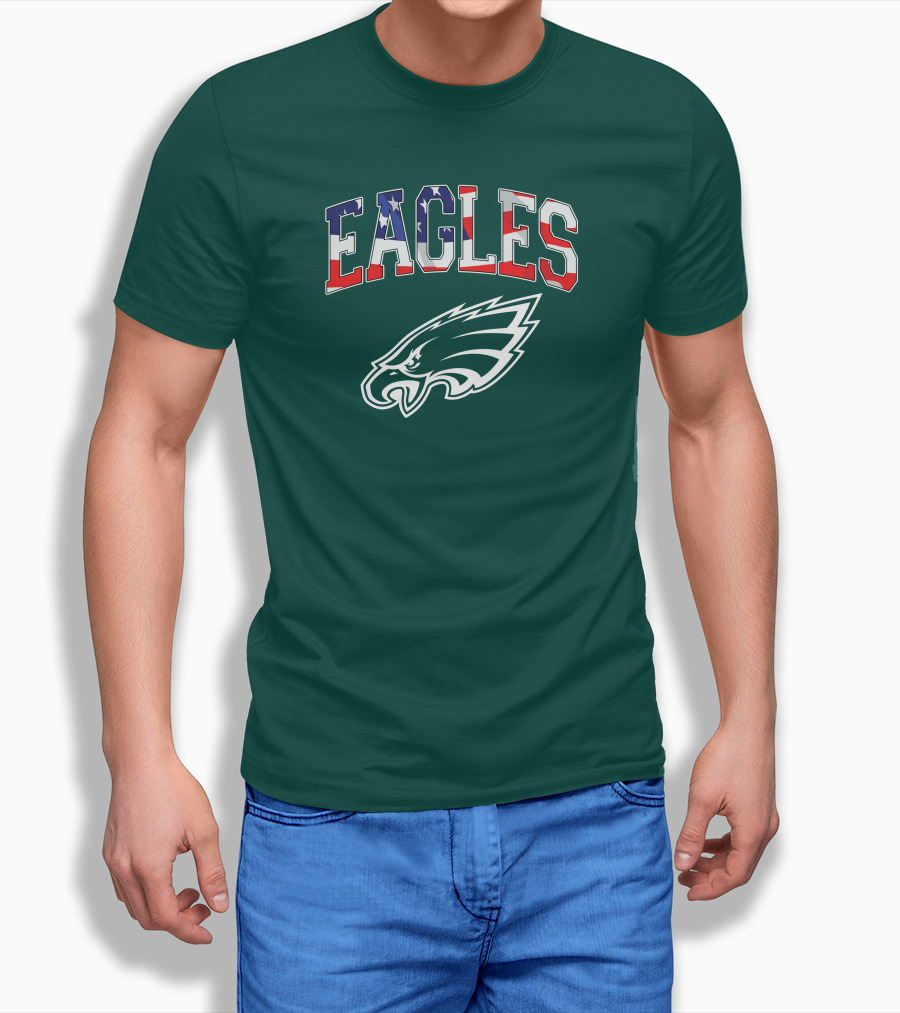 Eagles American Flag Philadelphia T-Shirt