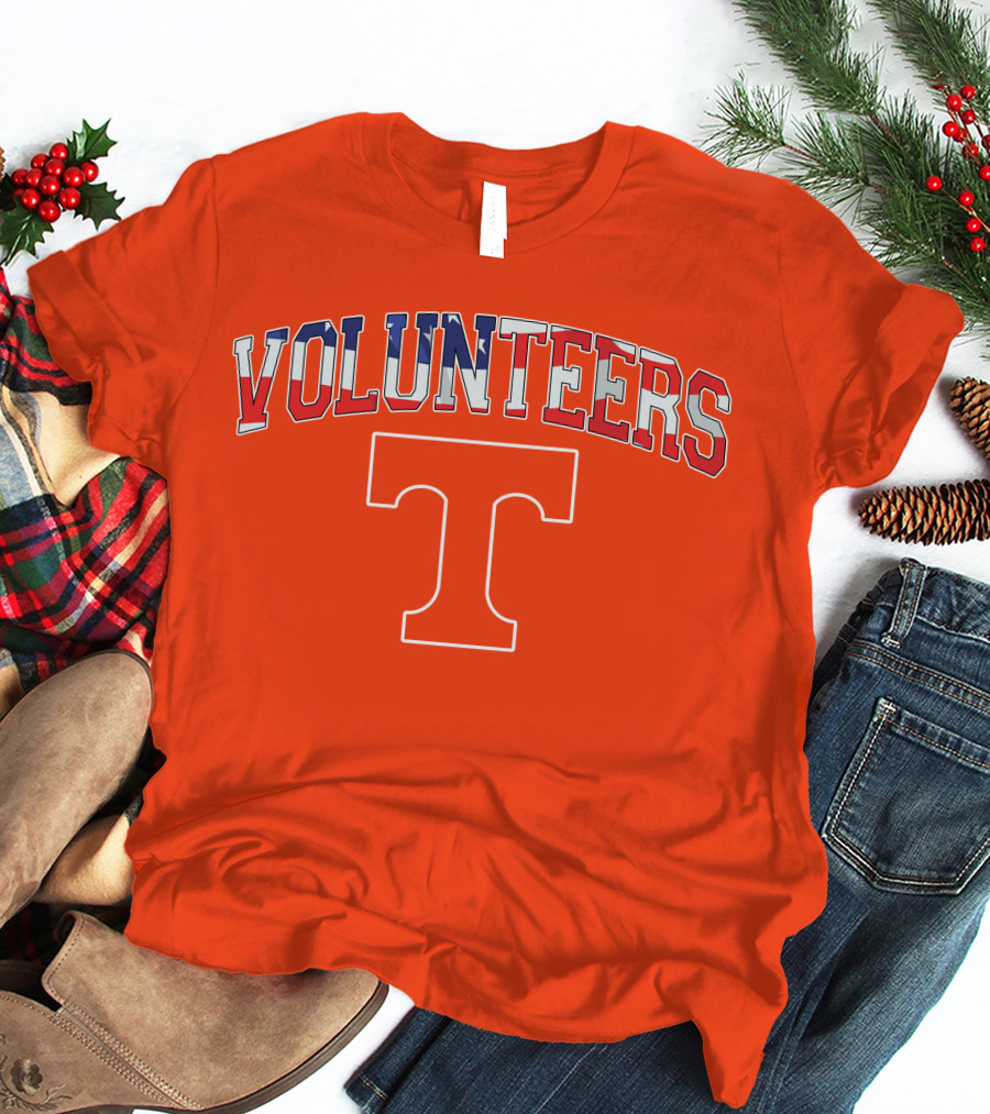 Tennessee Volunteers American Flag T T-Shirt
