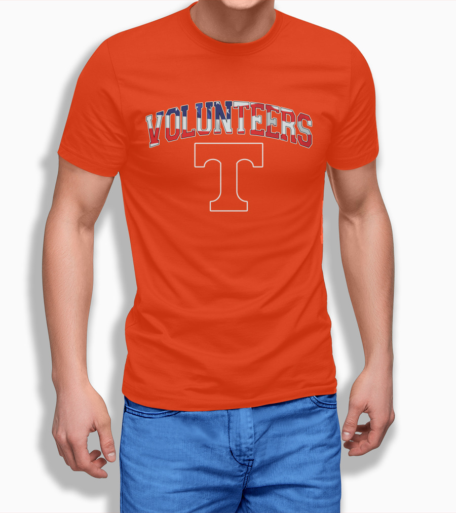 Tennessee Volunteers American Flag T T-Shirt
