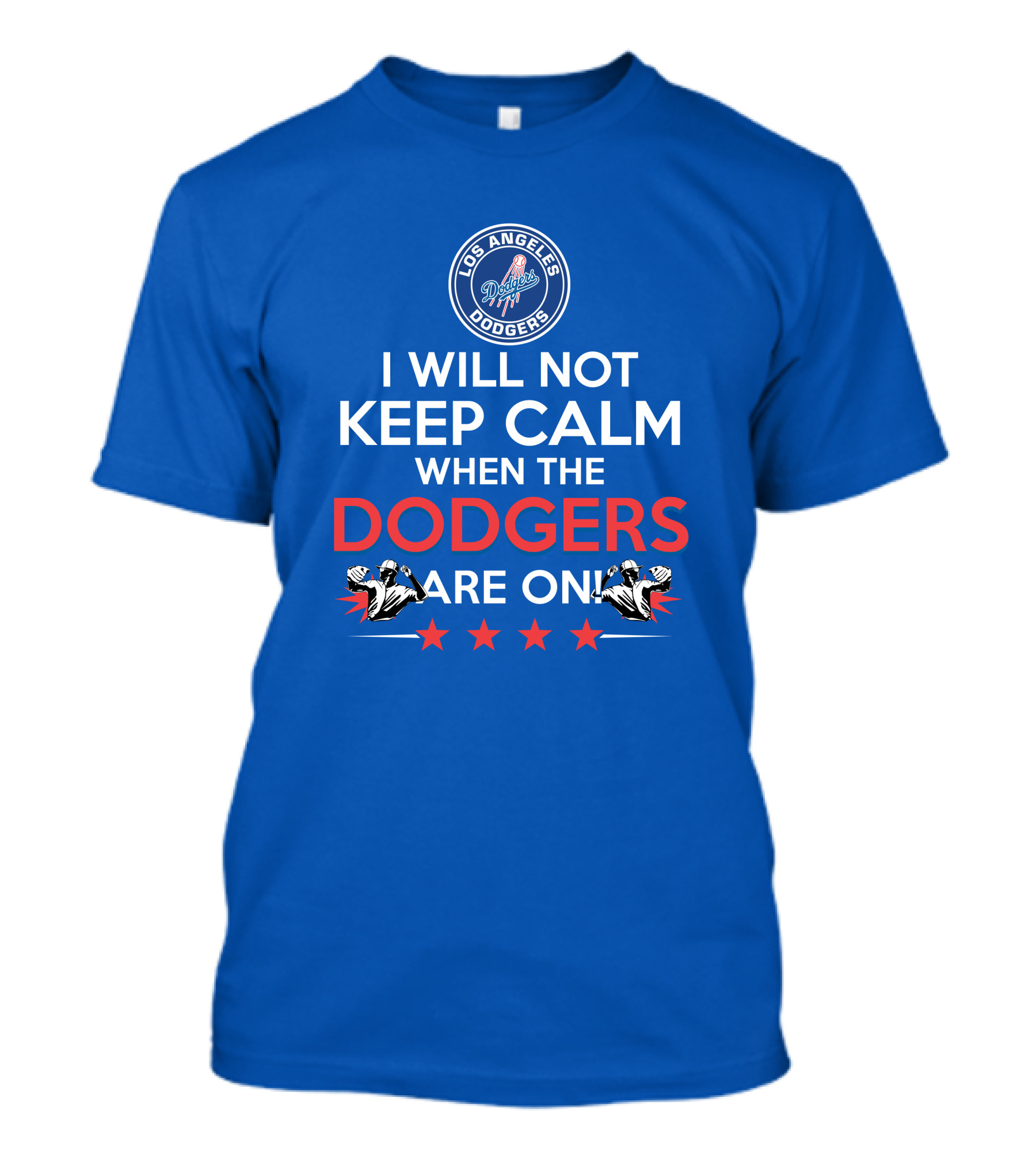 Los Angeles Dodgers Game Day Excitement Keep Calm Challenge T-Shirt