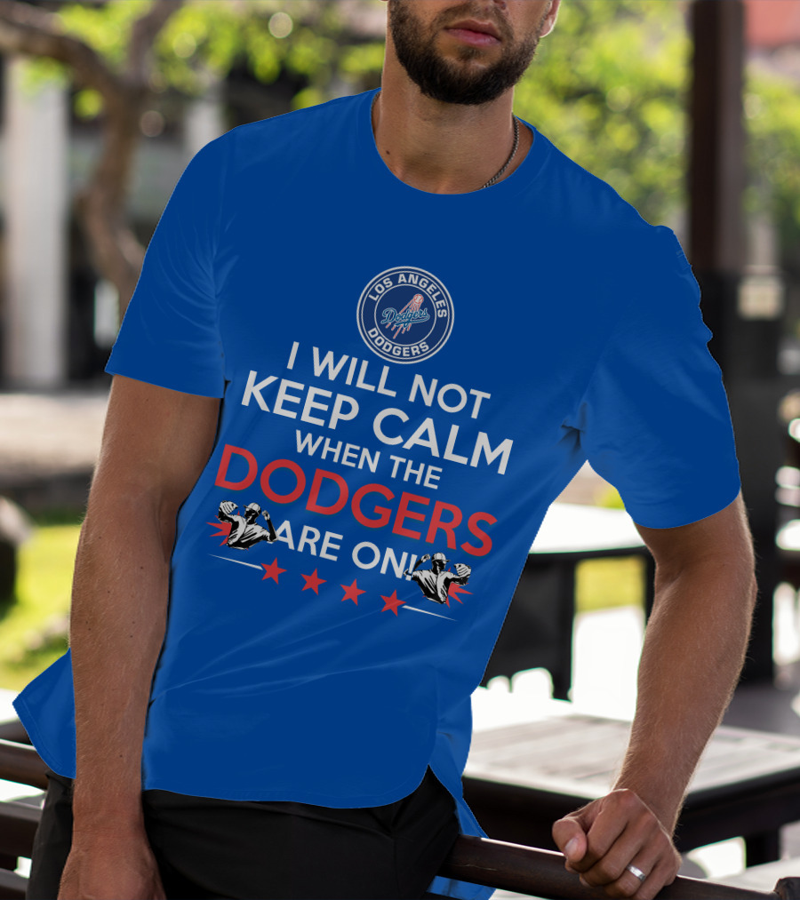 Los Angeles Dodgers Game Day Excitement Keep Calm Challenge T-Shirt