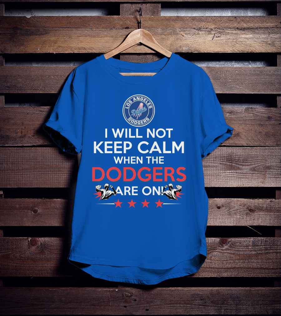 Los Angeles Dodgers Game Day Excitement Keep Calm Challenge T-Shirt