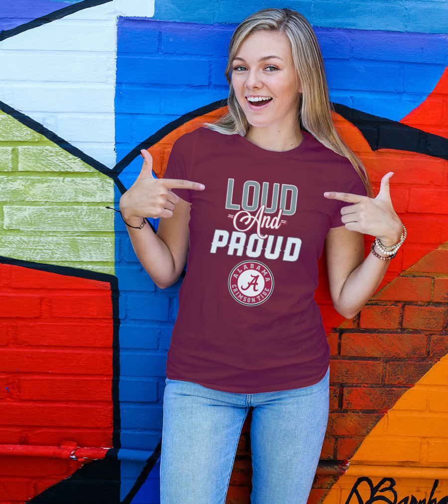 Alabama Crimson Tide Loud And Proud Enthusiast Spirit T-Shirt